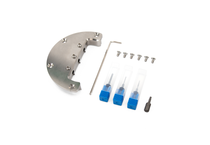 Glass ceramics holder with accessories