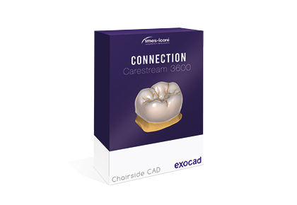 exocad ChairsideCAD connection Carestream 3600